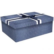 Carton rectangulaire bleu 1-5 cm43x34h24