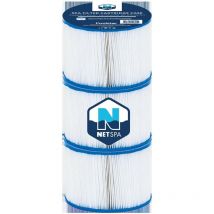Netspa - Juego de 3 cartuchos de filtración Spa - ø 10,4 cm x h 8cm -150 capas - Depuración/Mantenimiento del Agua - Calidad del Agua - Lote de 3