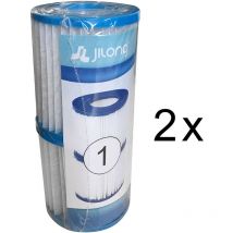 Jilong - Lot de 2 cartouches de filtration pour piscine Φ106mm x H136mm