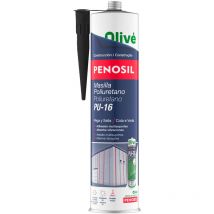 Penosil - Cartouche de mastic polyuréthane noir 300 ml. Scellant polyuréthane, scellant ciment, brique, céramique, métaux