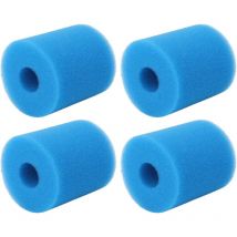Cartouche D'éponge de Filtre de Piscine de Type h de 4 Pièces, éponge de Rechange de Cartouches de Mousse de Filtre de Piscine pour la Pompe de