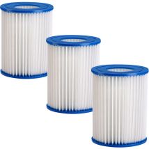 Cartouche filtrante 89x79mm bleu Set 1, 2, 3, 4 cartouche filtrante piscine eau 3x 89x79mm bleu