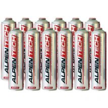 Alpentech - Pack de 12 Cartouches de gaz 330gr Butane propane mix 600ml Valve 7/16