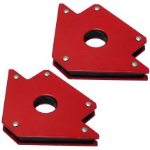 Lot de 2 Aimants magnetiques 110 X 110 X 15 mm Résistance 12 kg AWELCO