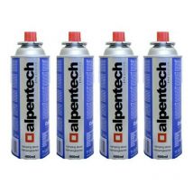Pack de 4 Cartouches de gaz 250g butane Camping Butane Alpentech