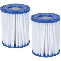 Lot de 2 cartouches Bestway pour filtre de piscine dacron i