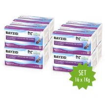 16 kg bayzid Cartouches de floculant pré-dosées (8x 125g) (16 x 1 kg)