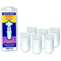 Aquamax – Cartucce universali polifosfato anticalcare – 6 cartucce – Tipo: Polifosfato anticalcare – Autonomia: 20 m³