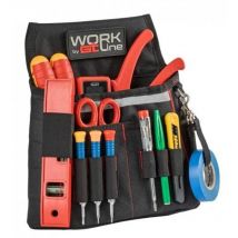 Gt Line - topelectrar-cartuchera con banda reflectante para cinturón portaherramientas