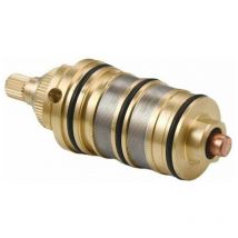 Jalleria - Cartucho termostático de latón y manija para grifo mezclador de ducha de baño, grifo mezclador de ducha, cartucho mezclador de ducha lkbd