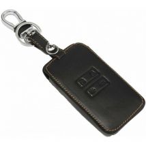 Cyslmuk - Cas de Couverture de Clé de Voiture en Cuir Porte-clés pour Renault Kadjar Accessoires de Protection de la Peau à 4 Boutons (Brun)