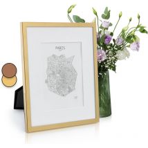 Casa Chic - Cadre Photo, Cadre Photo en Metal de 27 x 22 cm, Cadres Photo, Porte Photo Mural, Cadre Decoration Murale Pele Mele, Affichage