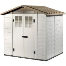 Ezooza - casetta da giardino in pvc 'tuscany evo 200' l.220 x p.181 x h.216