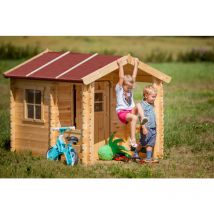 Maison en bois pour enfants - Maison de jeux pour l'extérieur 182x146xH145cm/1.1m2 - maison jardin enfant exterieur bois - Maison d'été extérieure