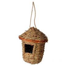 Progarden - casa pajaros 13x15 cm algas marinas , Casa Pájaros 13x15 cm de algas marinasCasa Para Pájaros De Pasto Marino 15cmPajarera colgante hecha