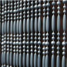 Türvorhang 'Fréjus 5' 100 x 230 cm grau