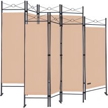 Set of 2 Paravent Lucca 180x163 cm Adjustable room divider partition changing room privacy screen Spanish wall pink - Casaria