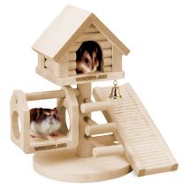 Flamingo - k&f casa árbol para hamster 21 x 22 x 16 cm wonderland
