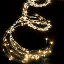 Guirlande cascade extérieur cuivre 1000 led blanc chaud 5m - Feeric lights & christmas