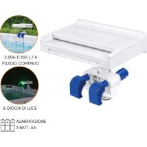 Cascata Piscina Fontana d'acqua da Giardino led cm 35x24x32 - Bestway - white