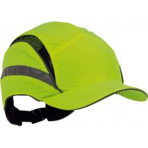 Casco contra golpes -First Base 3 Classic- amarillo con reflectante