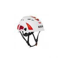 Casco de protección Kask WHE00105-241 SuperPlasma aq hi viz EN397 blanco y rojo