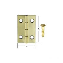 Casella di cerniera. Ottone placcato 20x12mm. 4 unità