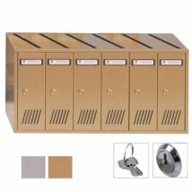 Casellario Postale Interno SC7V in Acciaio Zincato – Serratura a Cilindro con 2 Chiavi – 67,1x23,5x33 cm
