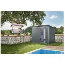Caseta Cobertizo Metalica Biohort Avantgarde L Color Gris Oscuro Metalizado Puerta Estãƒæ’ã†â€ ãƒâ€šã‚ândar