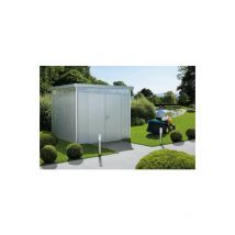 Biohort - caseta cobertizo metalica highline H4 color plata metalizada puerta estándar