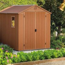 Keter - caseta cobertizo resina jardin darwin 6X8 marron