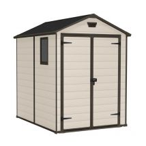 Keter - Caseta de jardín de resina manor 6x5 Beige