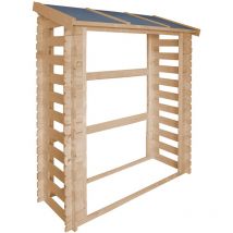 Timbela - Abri à bûches 1,75 m3 – Abri de stockage pour bois de chauffage – abri à vélo/container – M201-1