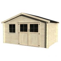 Décor Et Jardin - Caseta de madera - Torcal. 34 mm. 400x300 cm. 11,86 m²