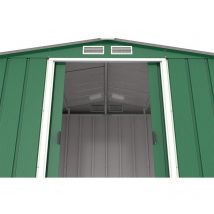 Caseta cobertizo jardín - eco 8X6 - Metal - color verde - Duramax