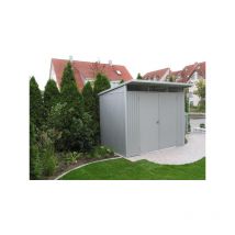 Caseta metalica Biohort jardin avantgarde eco A4 color gris cuarzo