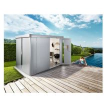 Biohort - caseta metalica neo 1B doble puerta color gris oscuro metalizado