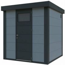 Caseta Metalica Jardin Novo Habitat Nh2 Gris Claro