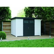 Caseta Metalica Jardin Novo Habitat Nh9 Blanca