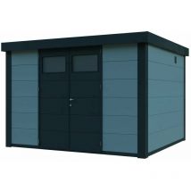 Caseta Metalica Jardin Novo Habitat Nh9 Gris Claro