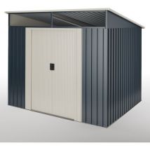 Wasabi - Caseta metal Stark 5,6m2 - 10 años de garantía - 236x238x203cm. Cobertizo jardin