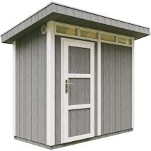 Timbela - Caseta de jardín de calidad premium 3m²-L161xW294cm - con Suelo,Baldosas Bituminosas y Pintura - Construcción con paneles lp Smartside