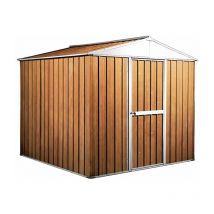 Enaudi - Casetta Box da Giardino in Lamiera di Acciaio Porta Utensili 275x175x215 cm Legno