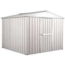 Casetta Box Da Giardino In Lamiera Di Acciaio Porta Utensili 276x260x212 Cm Enaudi Bianca