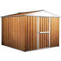 Enaudi - Casetta Box da Giardino in Lamiera di Acciaio Porta Utensili 276x260x212 cm Legno