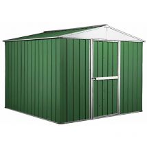 Enaudi - Casetta Box da Giardino in Lamiera di Acciaio Porta Utensili 276x260x212 cm Verde
