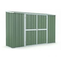 Enaudi - Casetta Box da Giardino in Lamiera di Acciaio Porta Utensili 307x100x192 cm Verde