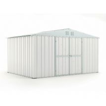 Enaudi - Casetta Box da Giardino in Lamiera di Acciaio Porta Utensili 403x269x217 cm Bianco