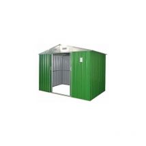 DES - Casetta box in lamiera da giardino esterno verde cm 198x172x194