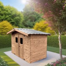 Habrita - Casetta da Giardino Therma in legno trattato 19mm 240x204 senza pavimento